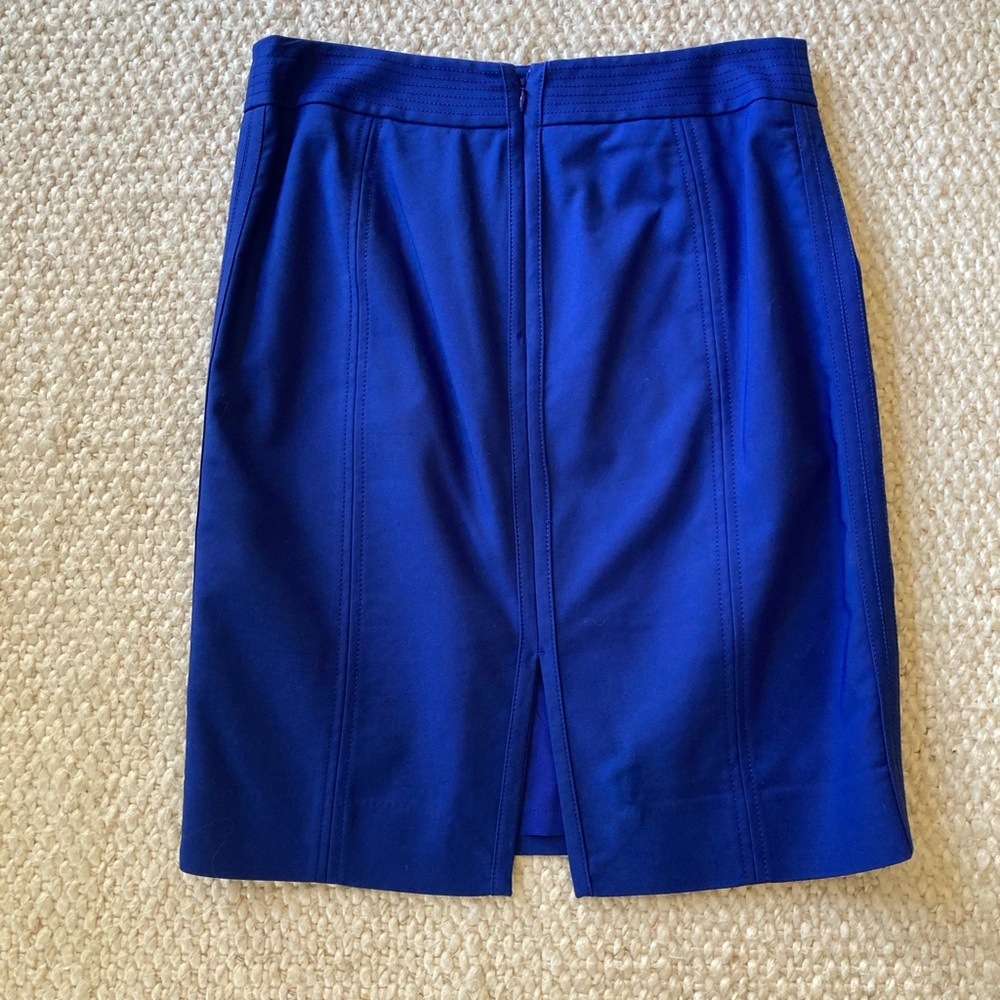 White House Black Market Royal Blue Pencil Skirt - Picture 3 of 6